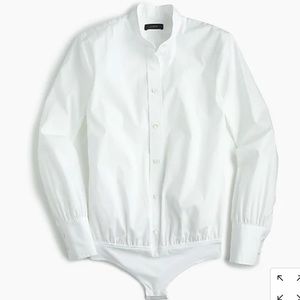 J.Crew White Stretch Perfect Bodysuit